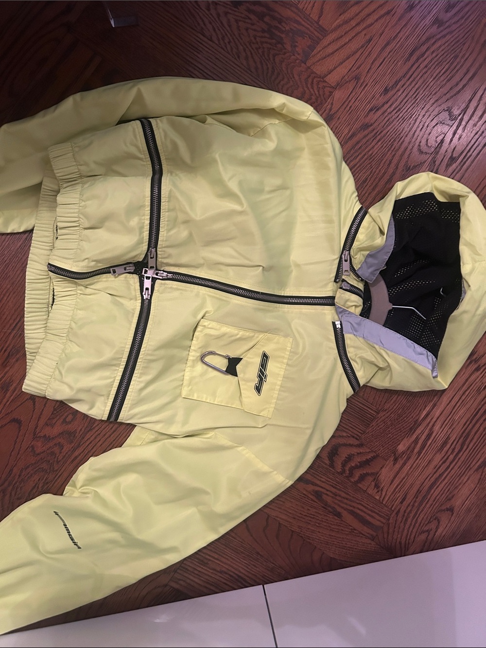 Gia women’s Hooded Jacket in neon Yellow